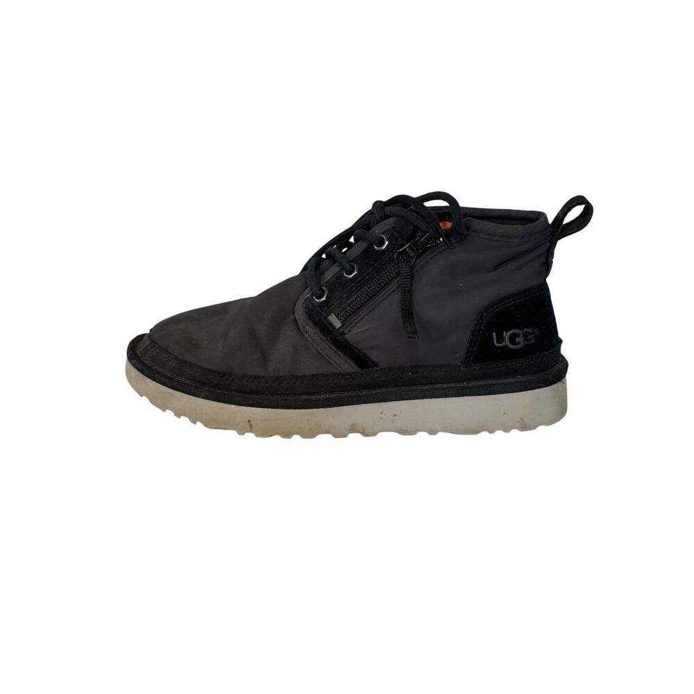 Ugg Neumal Zip Chukka Black Lace Up Zip Boots Zip US 5 Nylon Suede